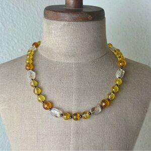 Citrine Beaded Necklace